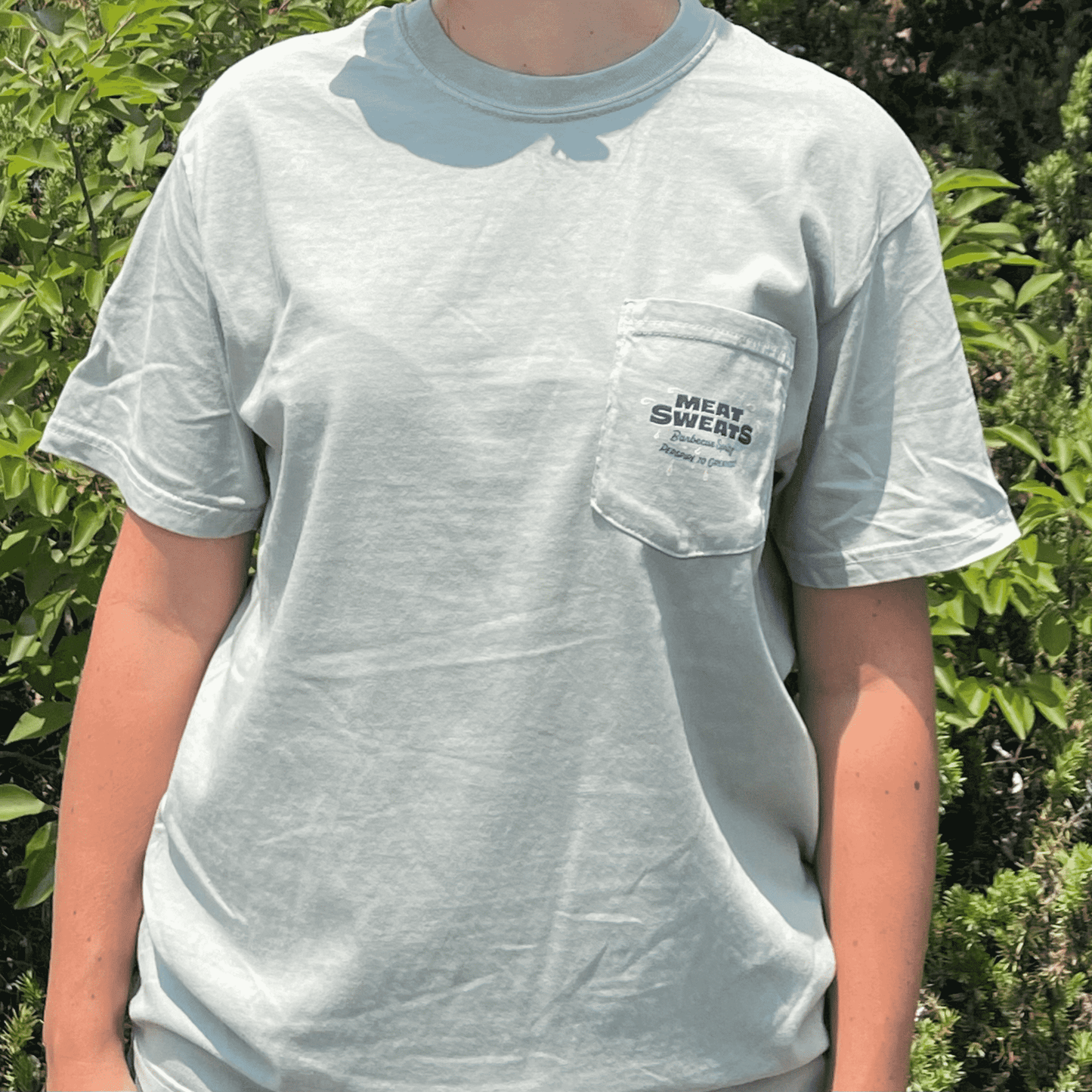 Summer Logo Short Sleeve Comfort Colors Pocket T-Shirt- Bay