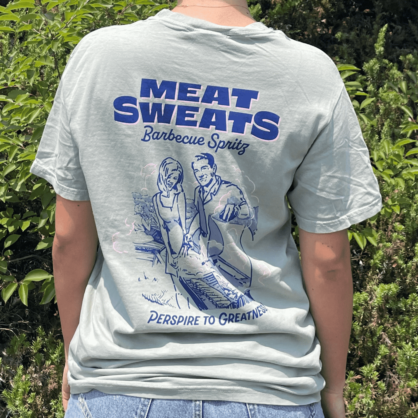 Summer Logo Short Sleeve Comfort Colors Pocket T-Shirt- Bay
