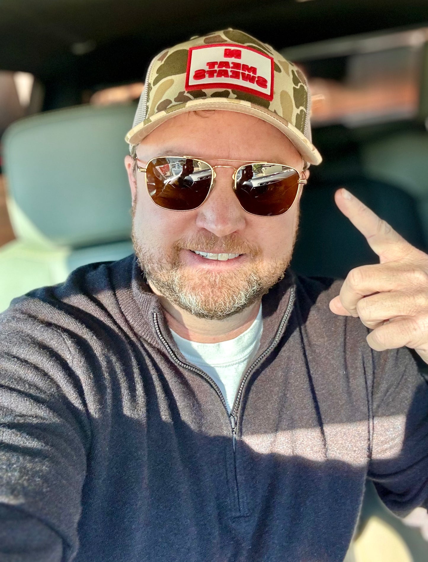 Meat Sweats Custom Patch Camo Hat
