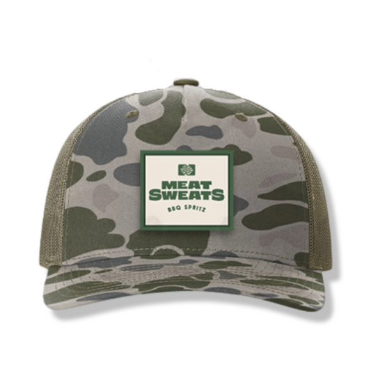Richardson Camo Logo Hat- Duck Green/Loden- **PRE-ORDER**
