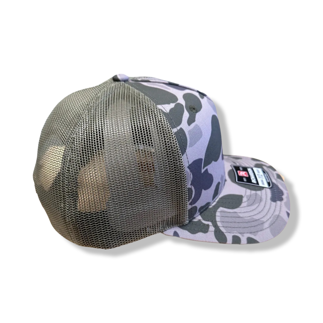 Richardson Camo Logo Hat- Duck Green/Loden- **PRE-ORDER**
