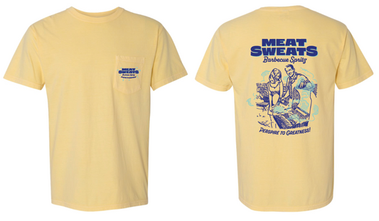 Summer Logo Short Sleeve Comfort Colors Pocket T-Shirt- Butter