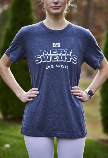 NAVY LOGO TEE