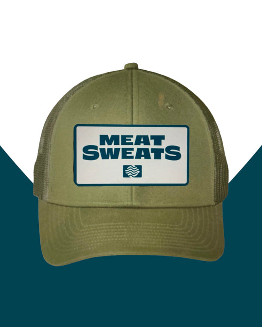 OLIVE GREEN TRUCKER PATCH HAT