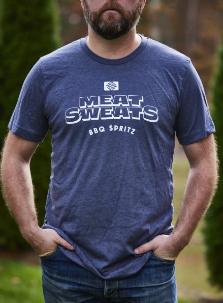 NAVY LOGO TEE