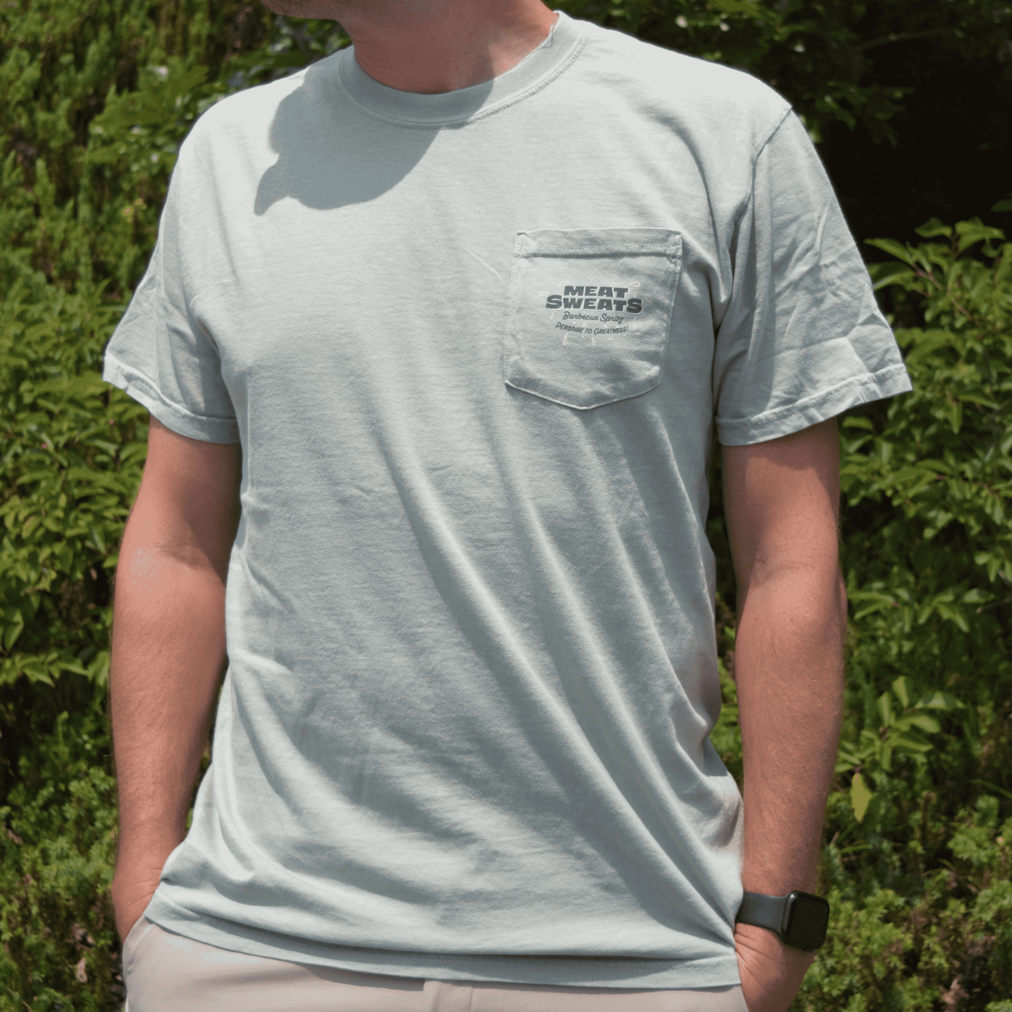 Summer Logo Short Sleeve Comfort Colors Pocket T-Shirt- Bay
