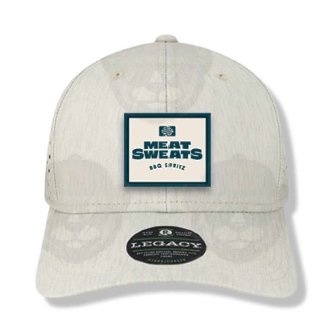 Legacy REMPA Performance Hat with Logo-Eco Sand/Navy- **PRE-ORDER**