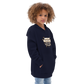 Meat Sweats Kids Fleece Hoodie - Navy Blazer Back