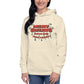 Meat Sweatshirt Unisex Hoodie - Bone Front (Female Model)