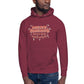 Meat Sweatshirt Unisex Hoodie - Maroon Front (Male Model)