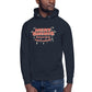 Meat Sweatshirt Unisex Hoodie - Navy Blazer Front (Male Model)