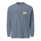 Garment-dyed heavyweight long-sleeve shirt - Blue Jean Front