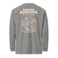 Garment-dyed heavyweight long-sleeve shirt - Grey Back