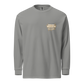 Garment-dyed heavyweight long-sleeve shirt - Grey Front