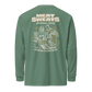 Garment-dyed heavyweight long-sleeve shirt - Light Green Back