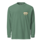 Garment-dyed heavyweight long-sleeve shirt - Light Green Front