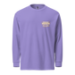 Garment-dyed heavyweight long-sleeve shirt - Violet Front