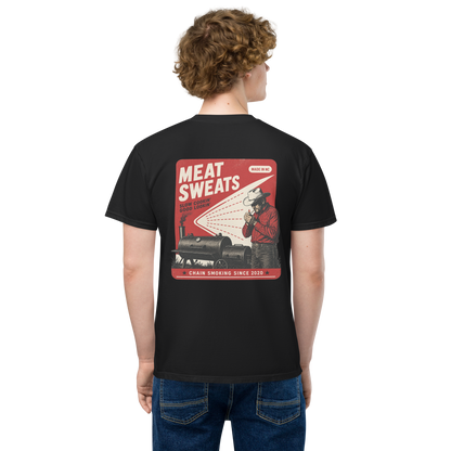 Chain Smoker Unisex garment-dyed pocket t-shirt - Black Back