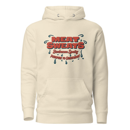 Meat Sweatshirt Unisex Hoodie - Bone Front (Flat)