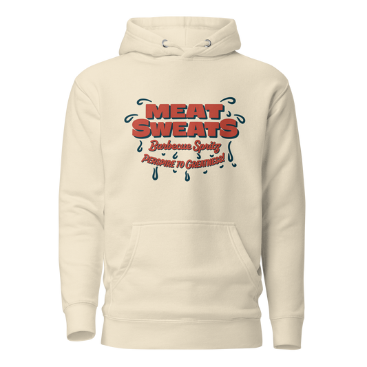 Meat Sweatshirt Unisex Hoodie - Bone Front (Flat)