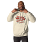 Meat Sweatshirt Unisex Hoodie - Bone Front (Male Model, Hood Strings)