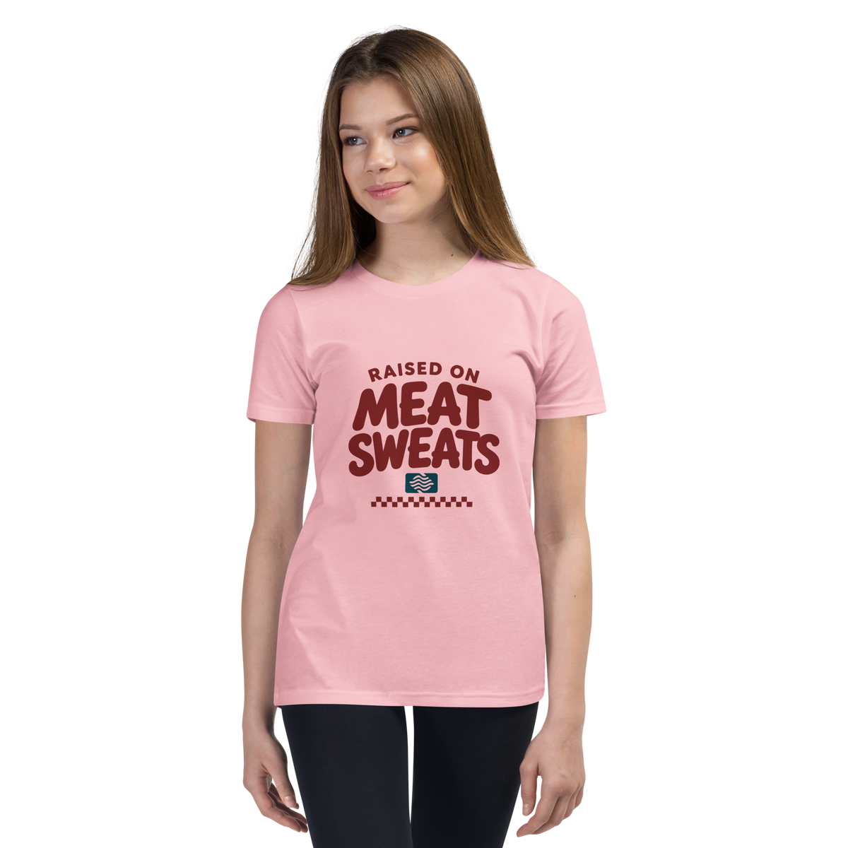 Youth Short Sleeve T-Shirt - Pink Front